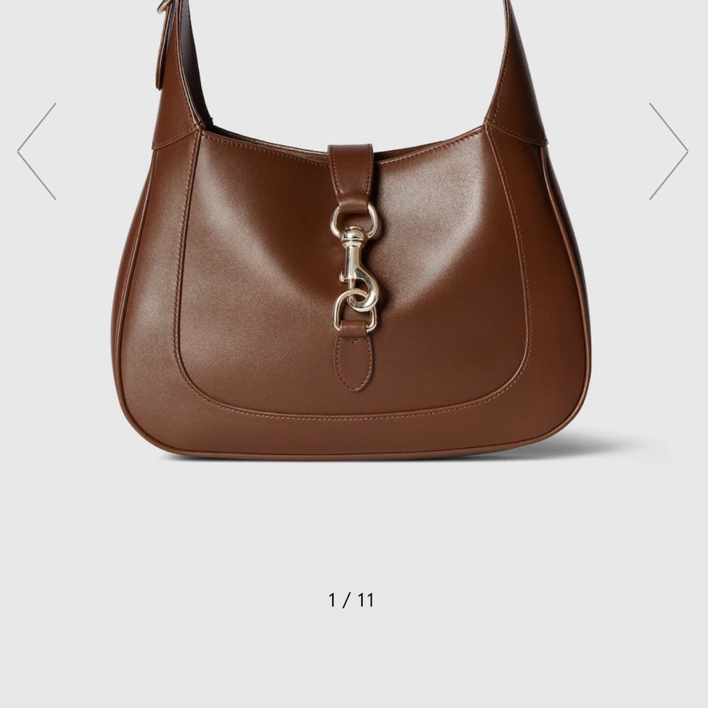 Gucci Brown Leather Jackie 1961 BRAND NEW!! - Picture 2 of 8
